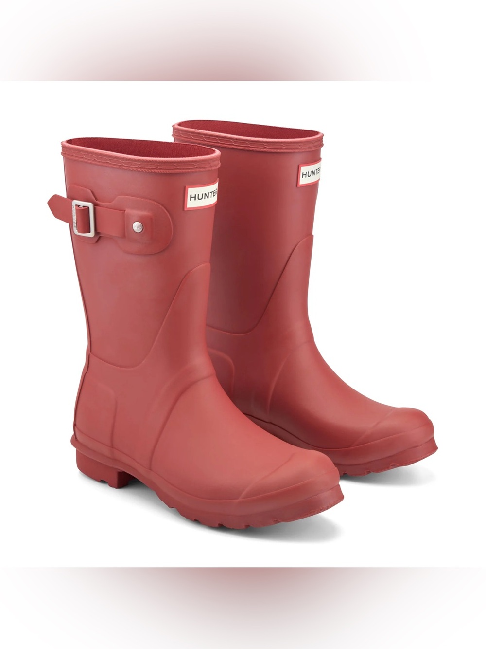 Hunter Women's Original Short Rain Boots in Military Red, Size 9
